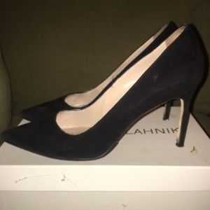 Manolo Blahnik BB 90 black suede